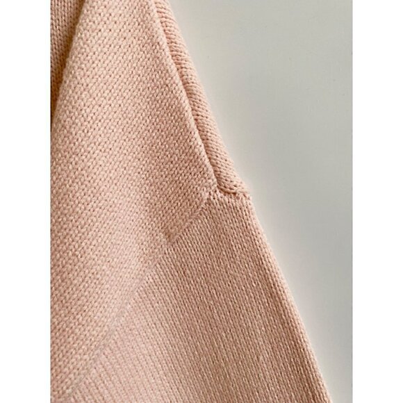 XO Kerri Rosenthal Heart Color Block V-Neck Sweater Sz M Radiant red pink blush - Picture 9 of 11